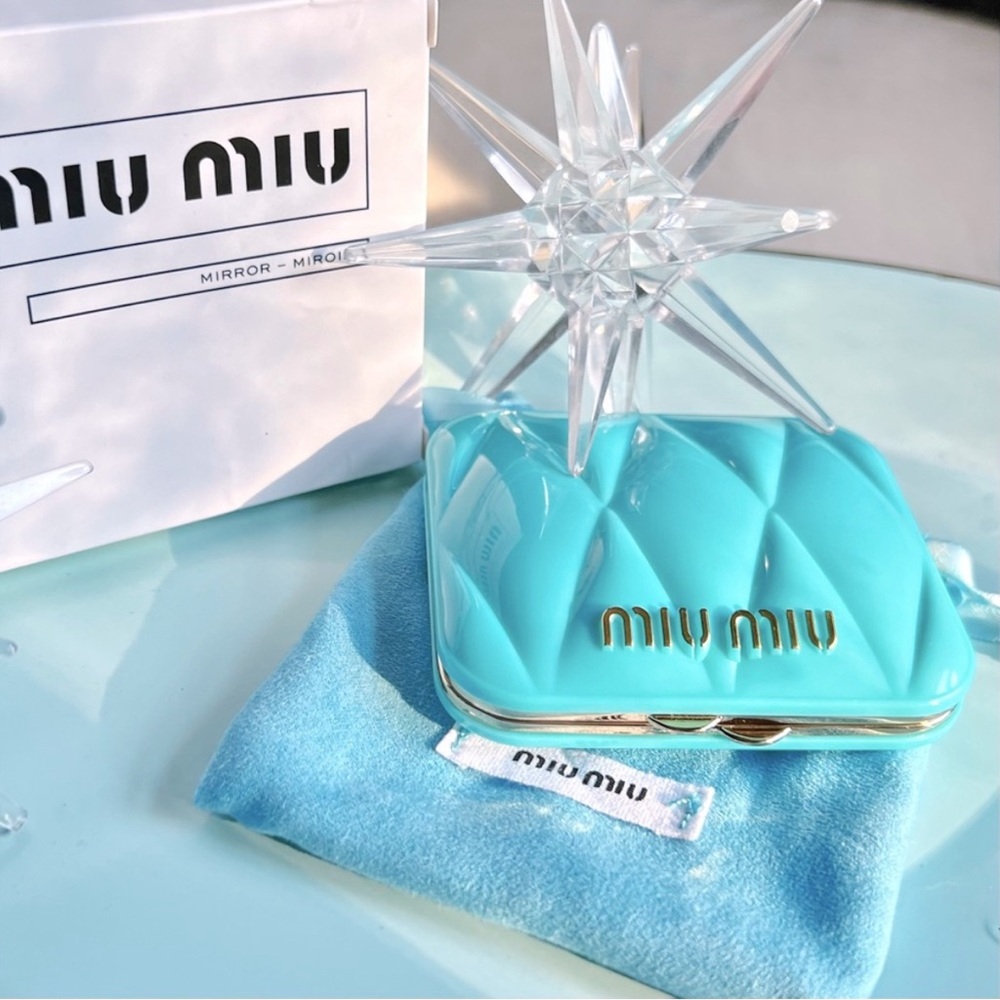 Miu Miu Tiffany Blue Quilted
Compact Mirror